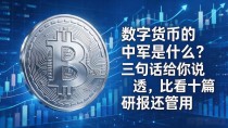 数字货币的中军是什么？三句话给你说透，比看十篇研报还管用
