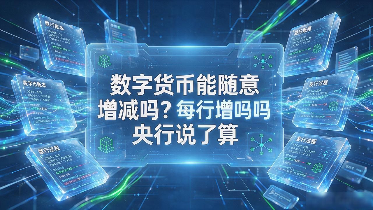 数字货币能随意增减吗?央行说了算