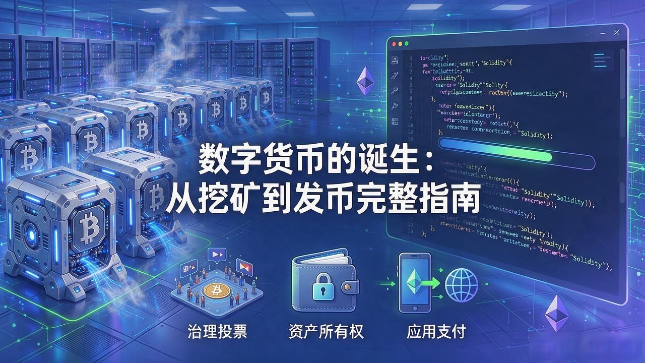 数字货币的诞生:从挖矿到发币完整指南