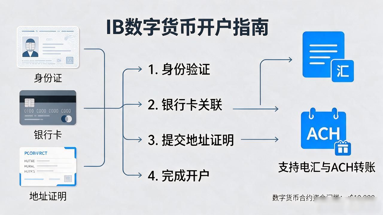 ib数字货币到底能不能买?开户流程、可交易币种和风控一次说清