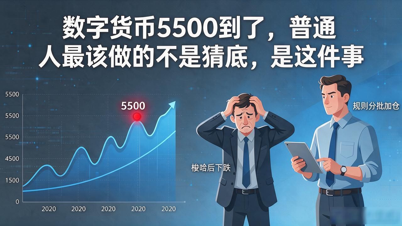 数字货币5500到了,普通人最该做的不是猜底,是这件事