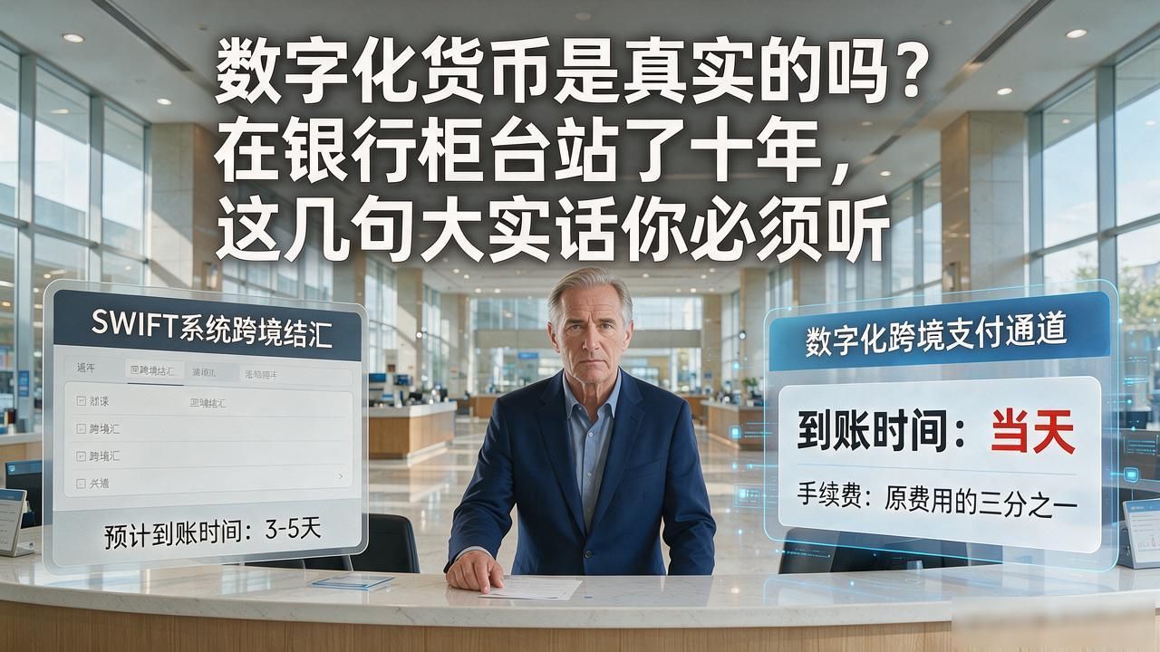 数字化货币是真实的吗?在银行柜台站了十年,这几句大实话你必须听