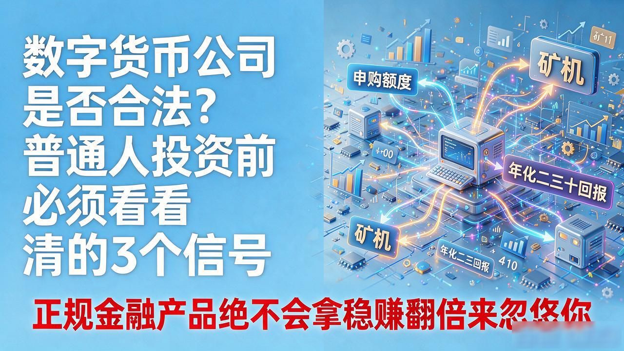 数字货币公司是否合法?普通人投资前必须看清的3个信号