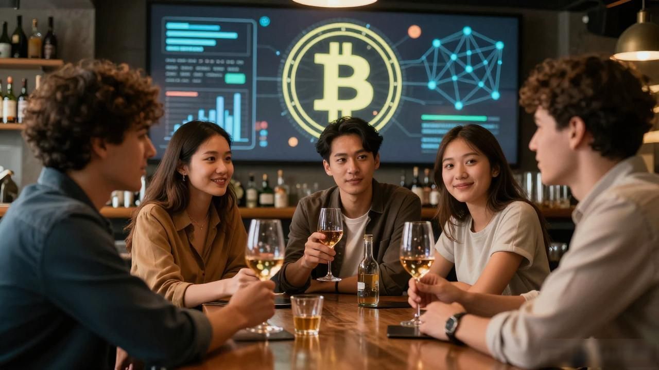 酒吧里也能用数字货币社交?年轻人新玩法