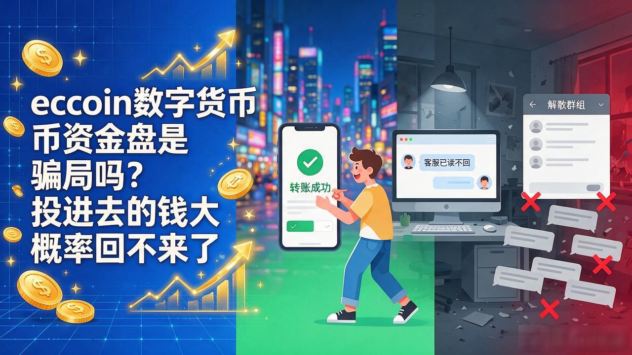 eccoin数字货币资金盘是骗局吗?投进去的钱大概率回不来了