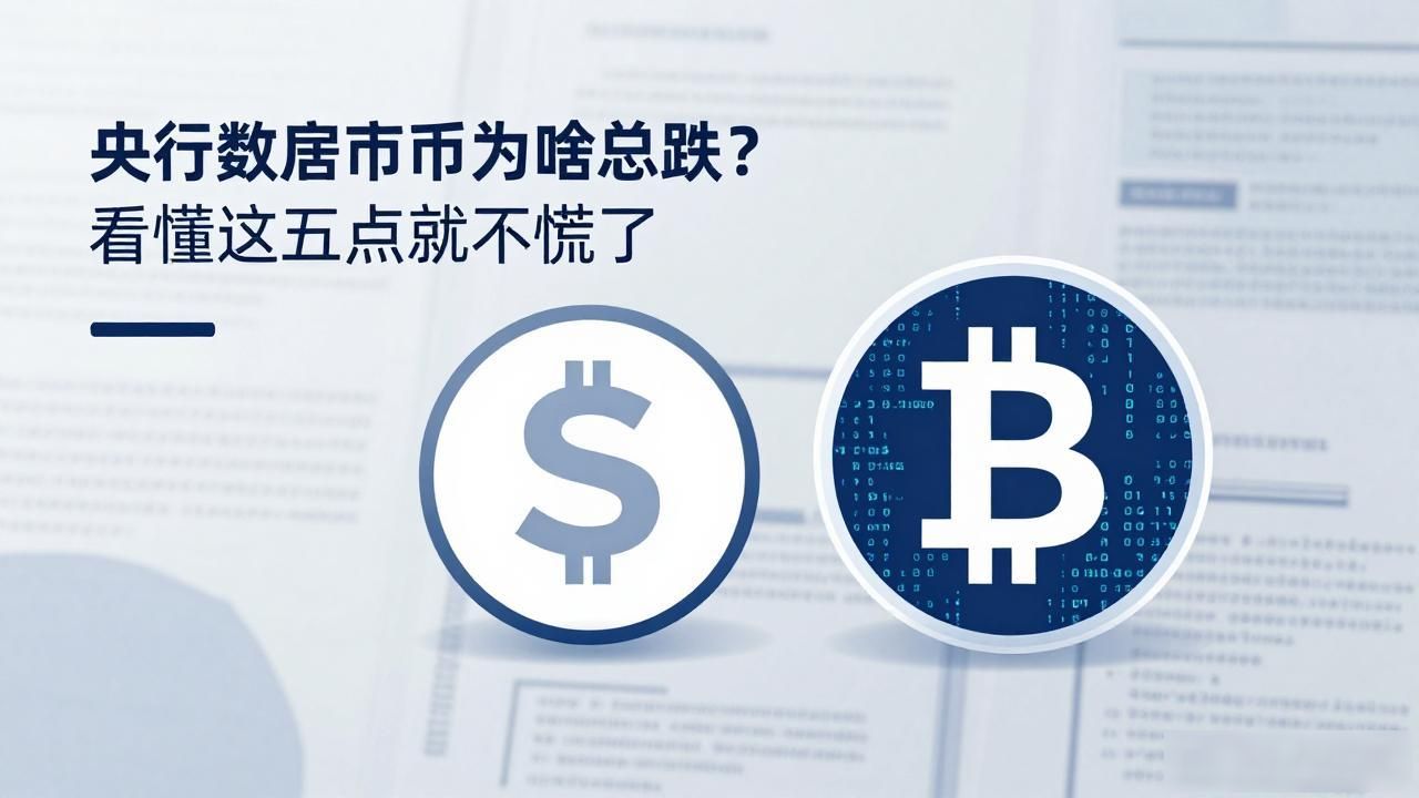 央行数字货币为啥总跌?看懂这三点就不慌了