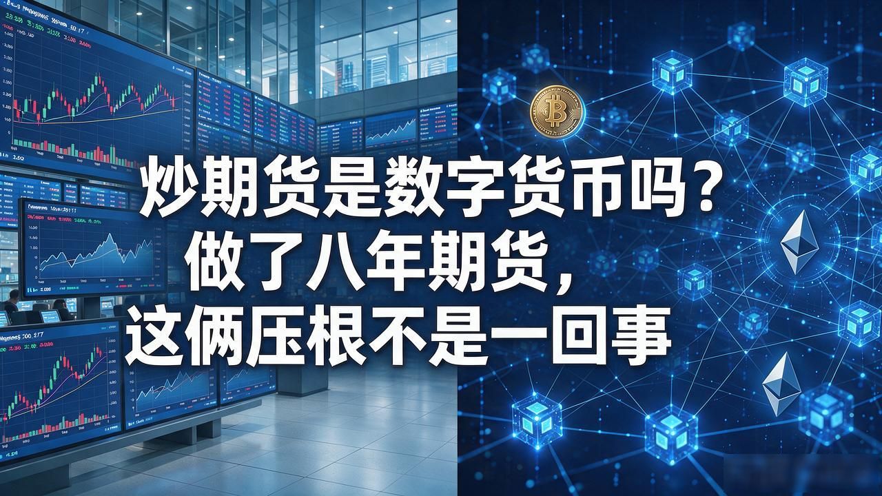 炒期货是数字货币吗?做了八年期货,这俩压根不是一回事