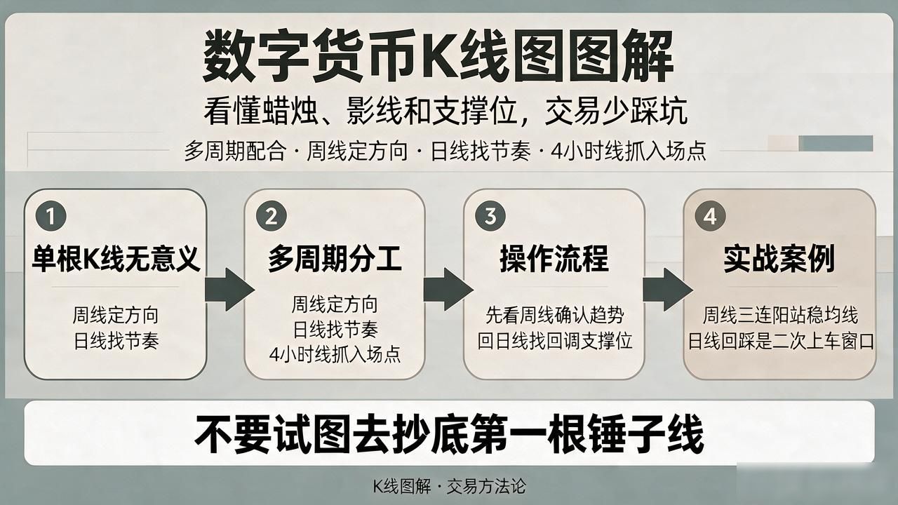 数字货币K线图图解:看懂蜡烛、影线和支撑位,交易少踩坑