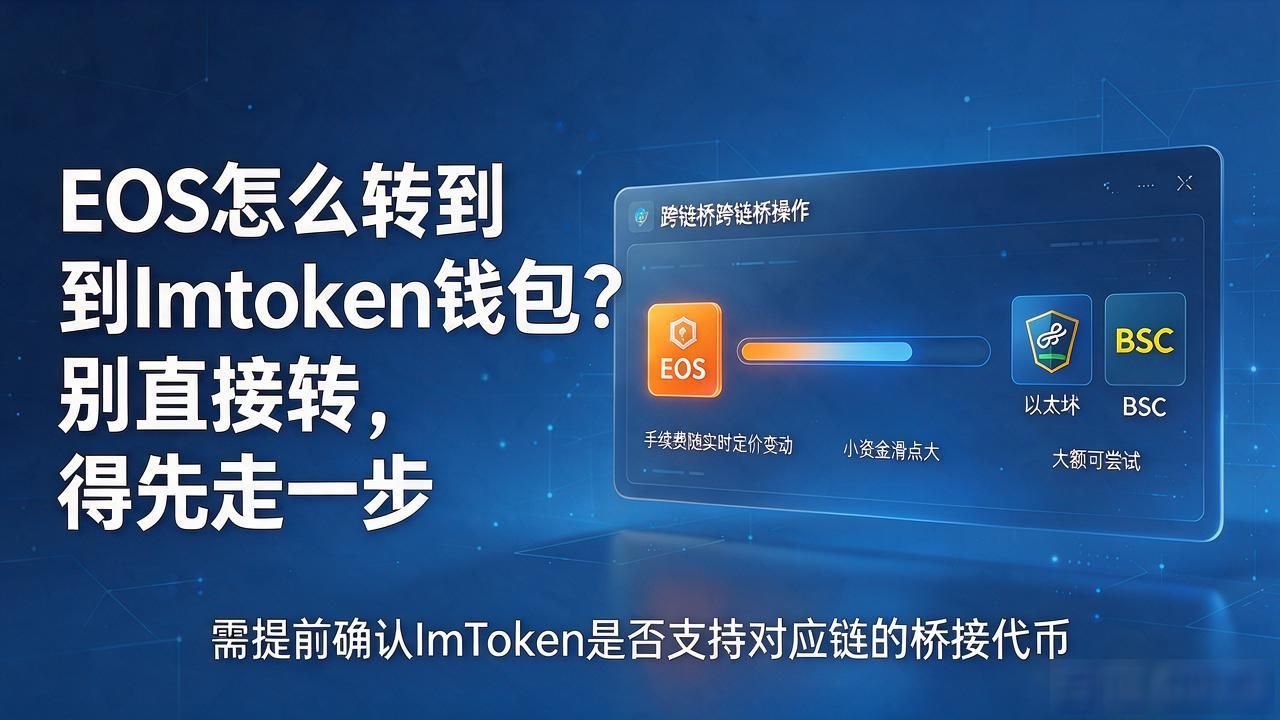 EOS怎么转到ImToken钱包?别直接转,得先走一步