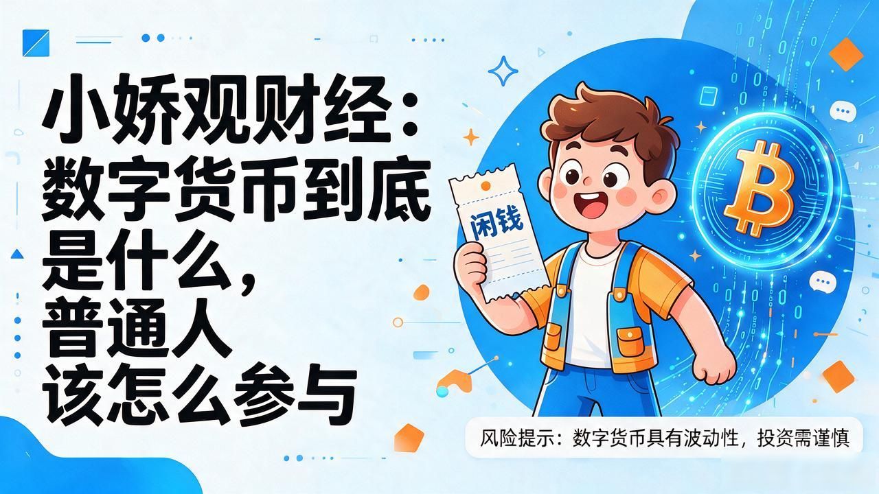 小娇观财经:数字货币到底是什么,普通人该怎么参与