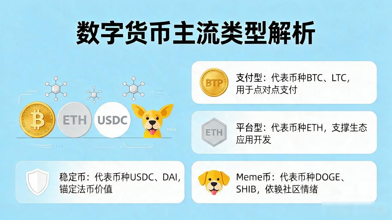 全球数字货币数量庞大,主流币有多少?