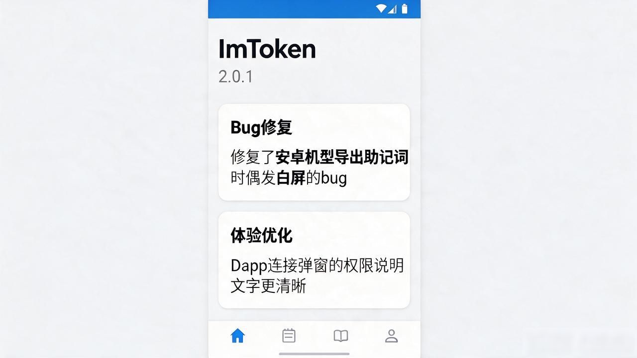 imtoken2.0.1最新版更新了什么?值不值得升级