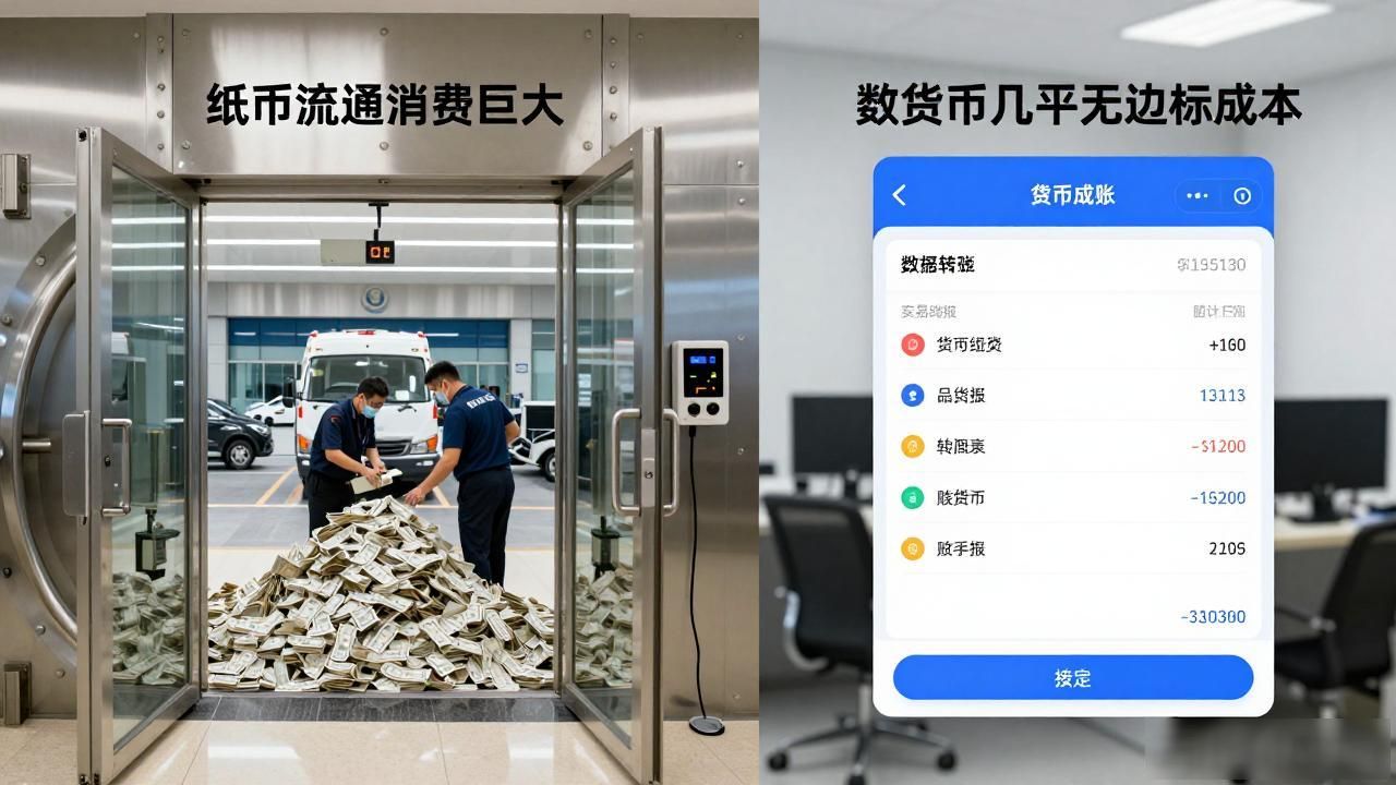 数字货币比纸币贵吗?看完就明白了