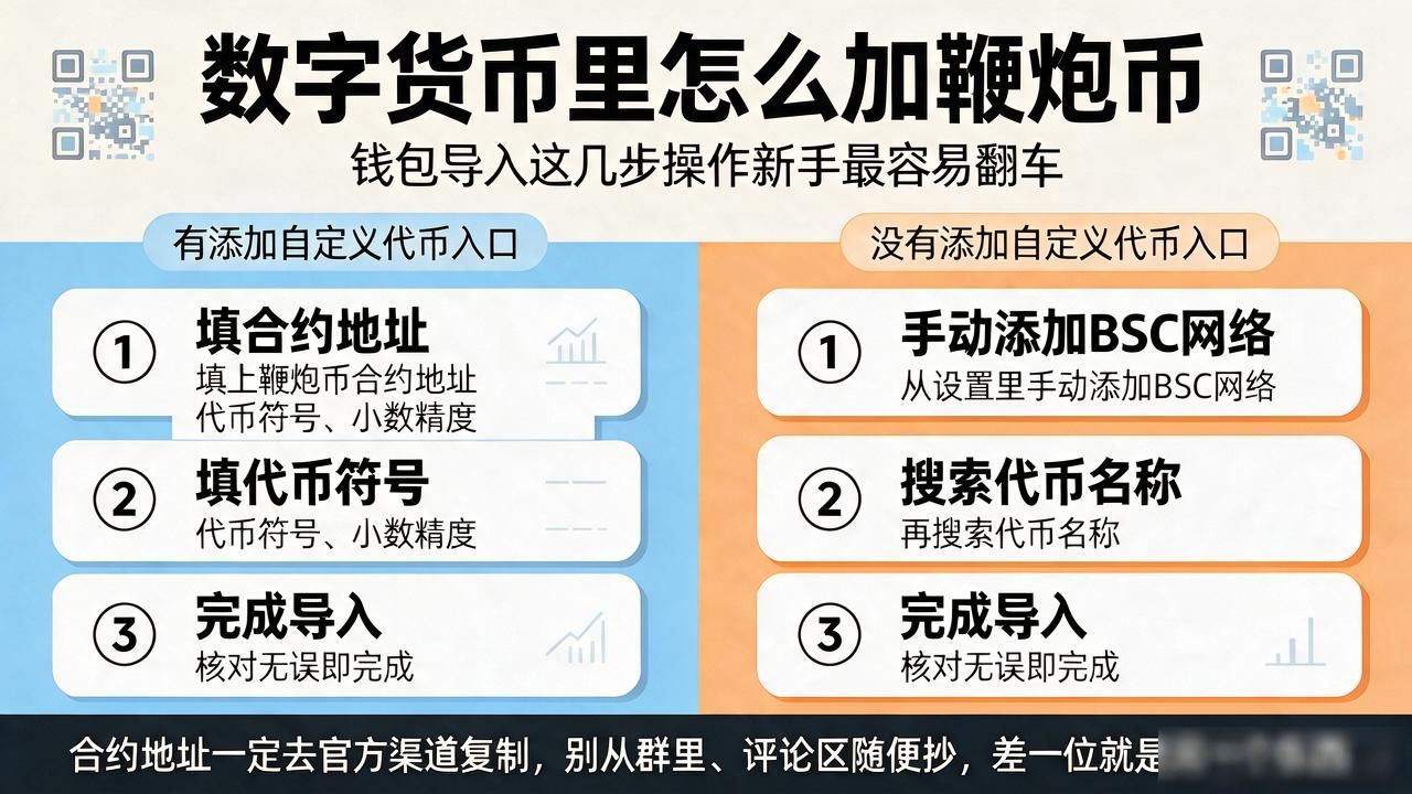 数字货币里怎么加鞭炮币,钱包导入这几步操作新手最容易翻车
