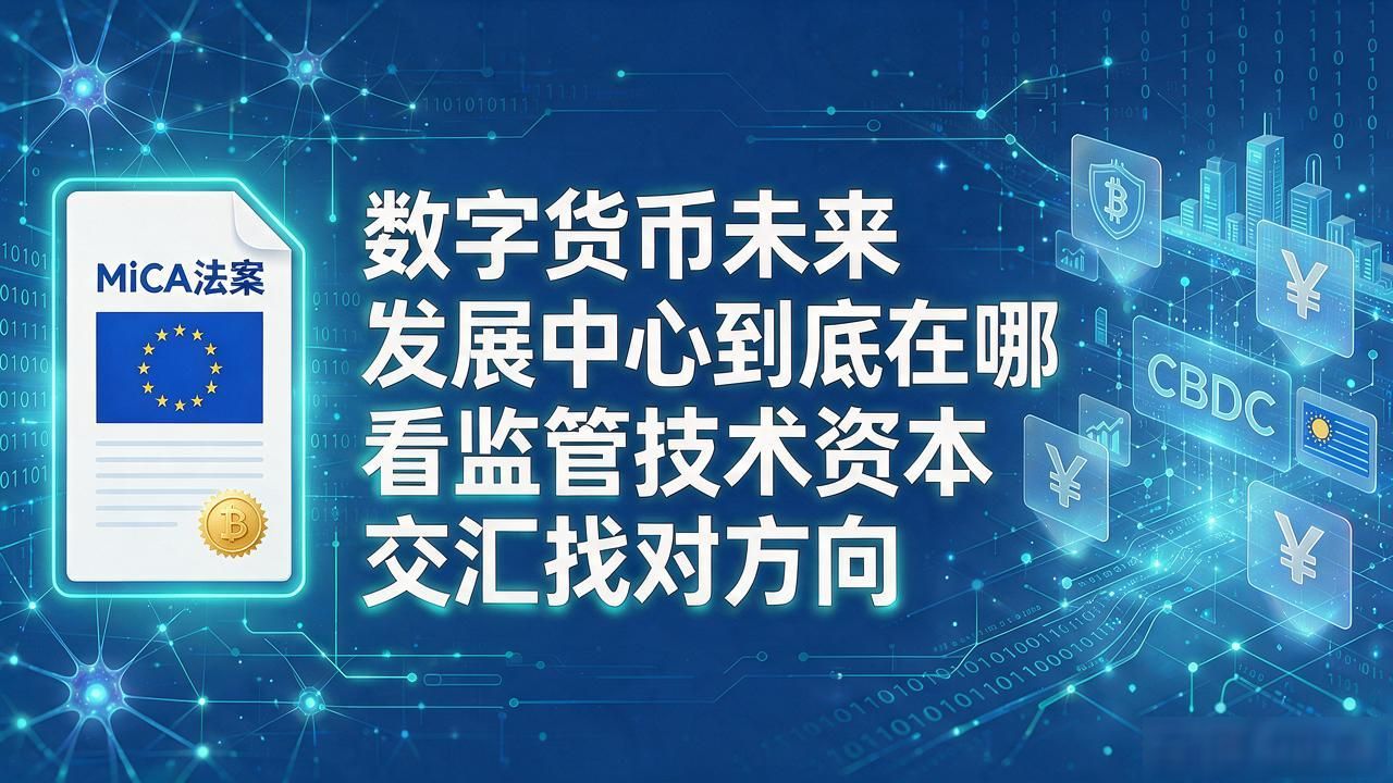 数字货币未来发展中心到底在哪 看监管技术资本交汇找对方向