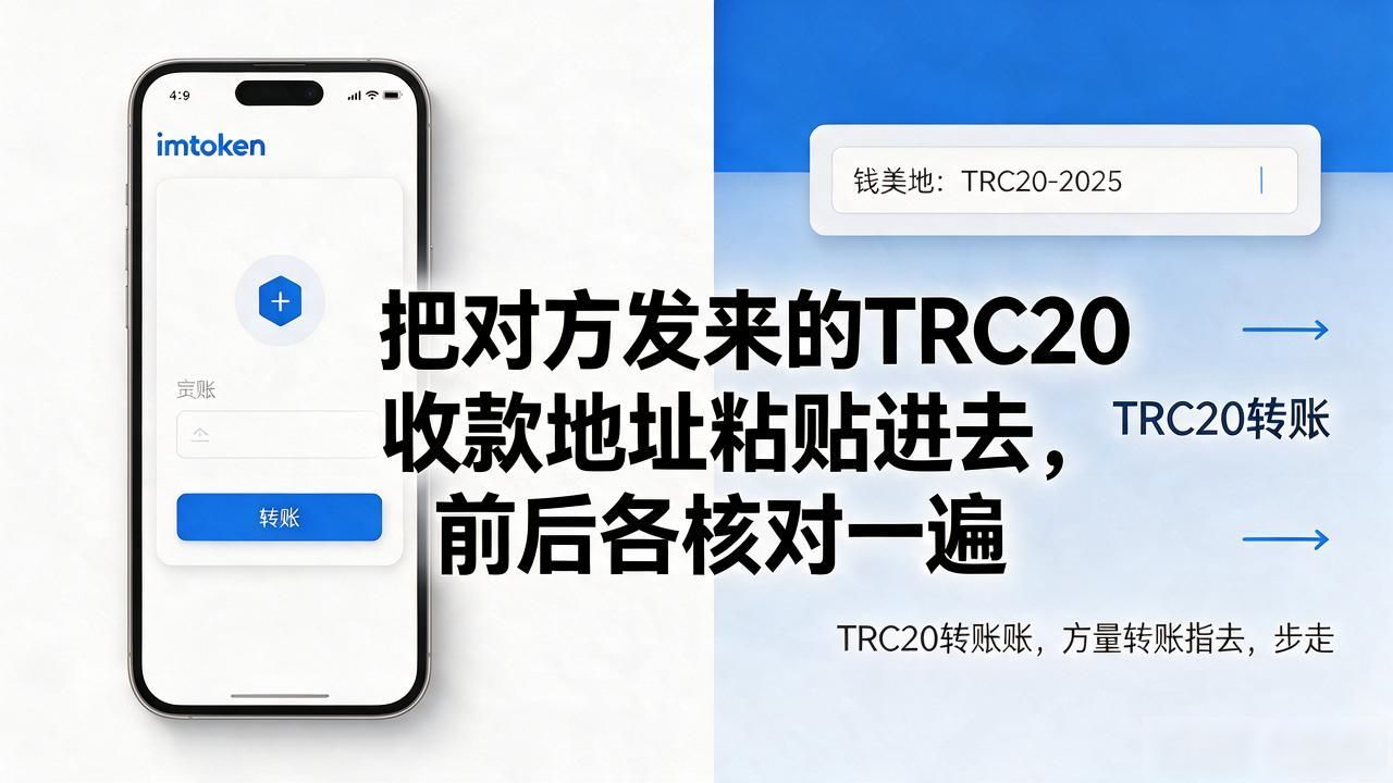 imtoken怎么转trc20?选对网络填好地址,新手也能一次成功