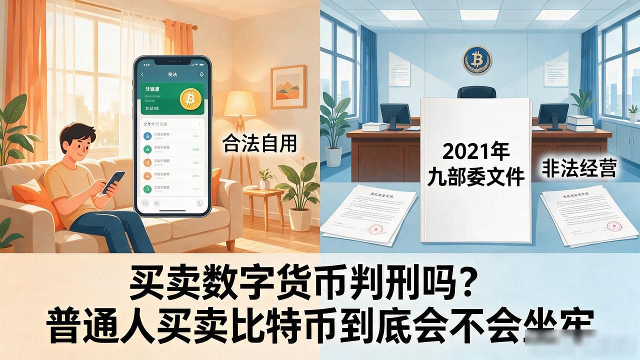 买卖数字货币判刑吗?普通人买卖比特币到底会不会坐牢