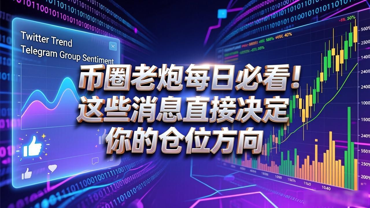 币圈老炮每日必看!这些消息直接决定你的仓位方向
