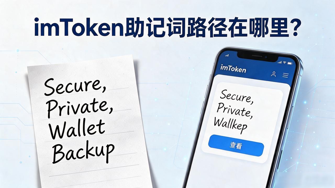 imToken助记词路径在哪里?查看方式和备份安全全讲明白