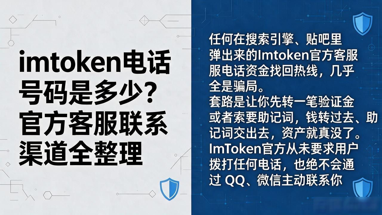 imtoken电话号码是多少?官方客服联系渠道全整理