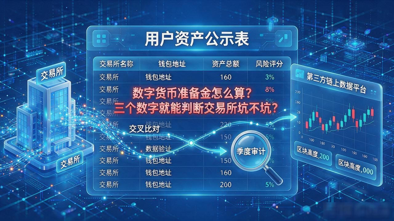 数字货币准备金怎么算?三个数字就能判断交易所坑不坑