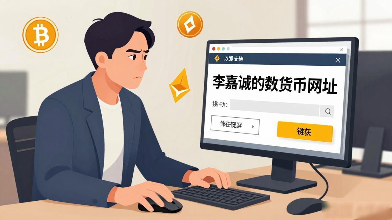 李嘉诚的数字货币网址靠谱吗?别被这种来路不明的链接忽悠