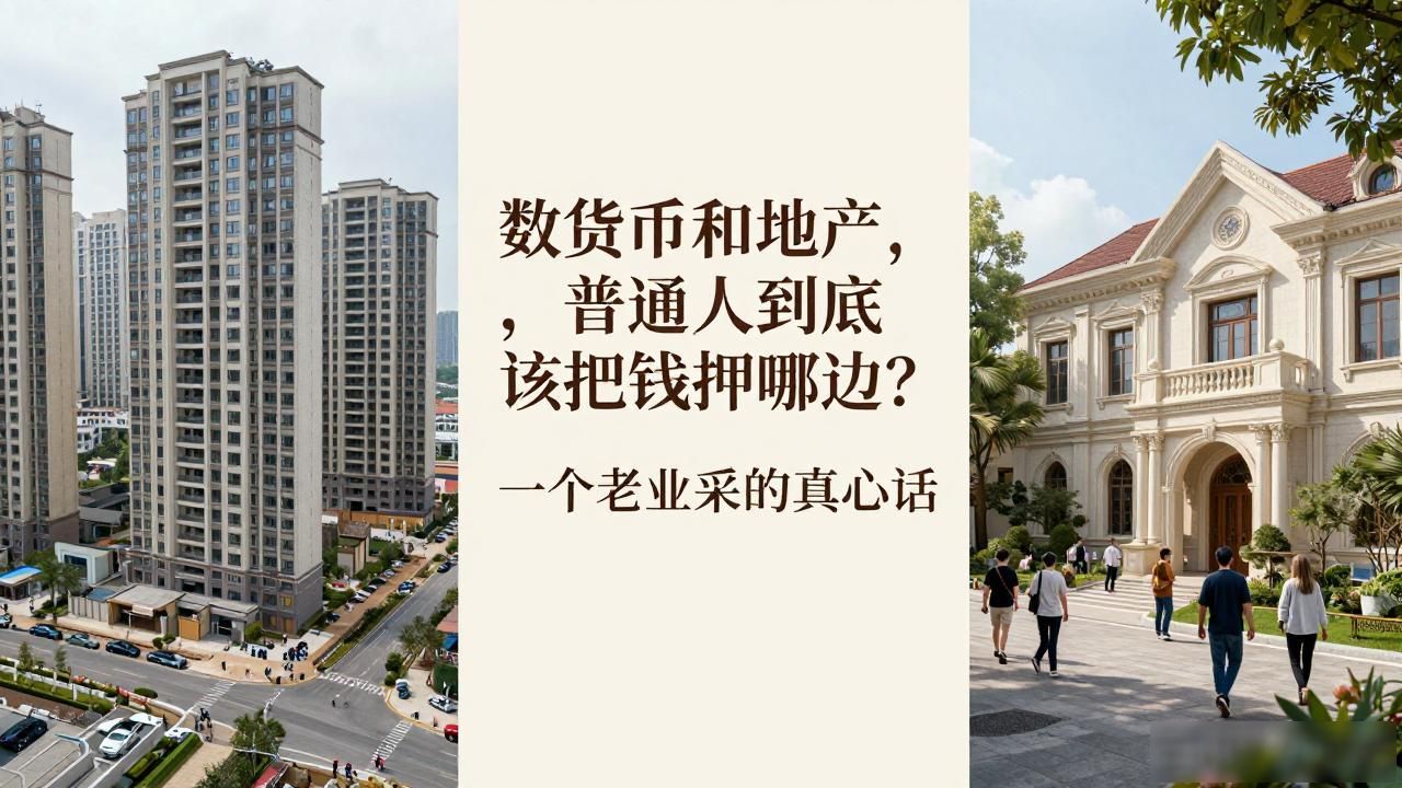 数字货币和地产,普通人到底该把钱押在哪边?一个老韭菜的真心话