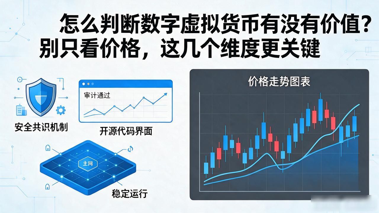 怎么判断数字虚拟货币有没有价值?别只看价格,这几个维度更关键