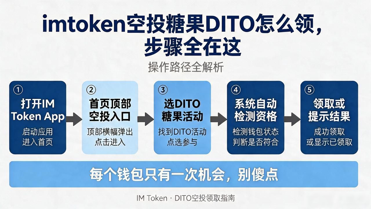 imtoken空投糖果DITO怎么领,步骤全在这