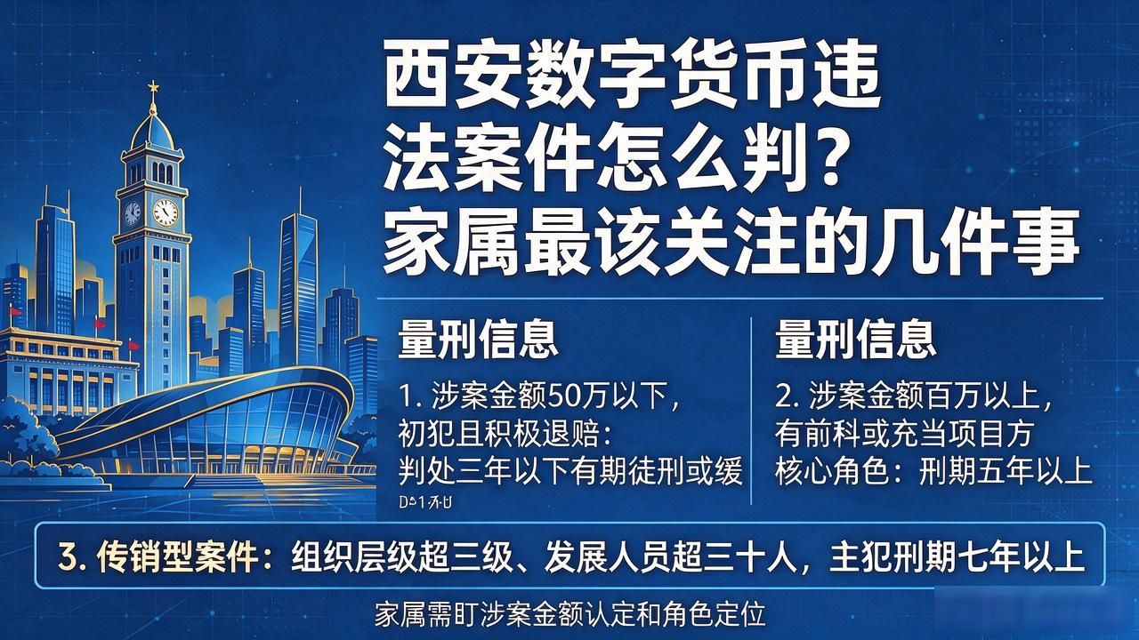 西安数字货币违法案件怎么判?家属最该关注的几件事