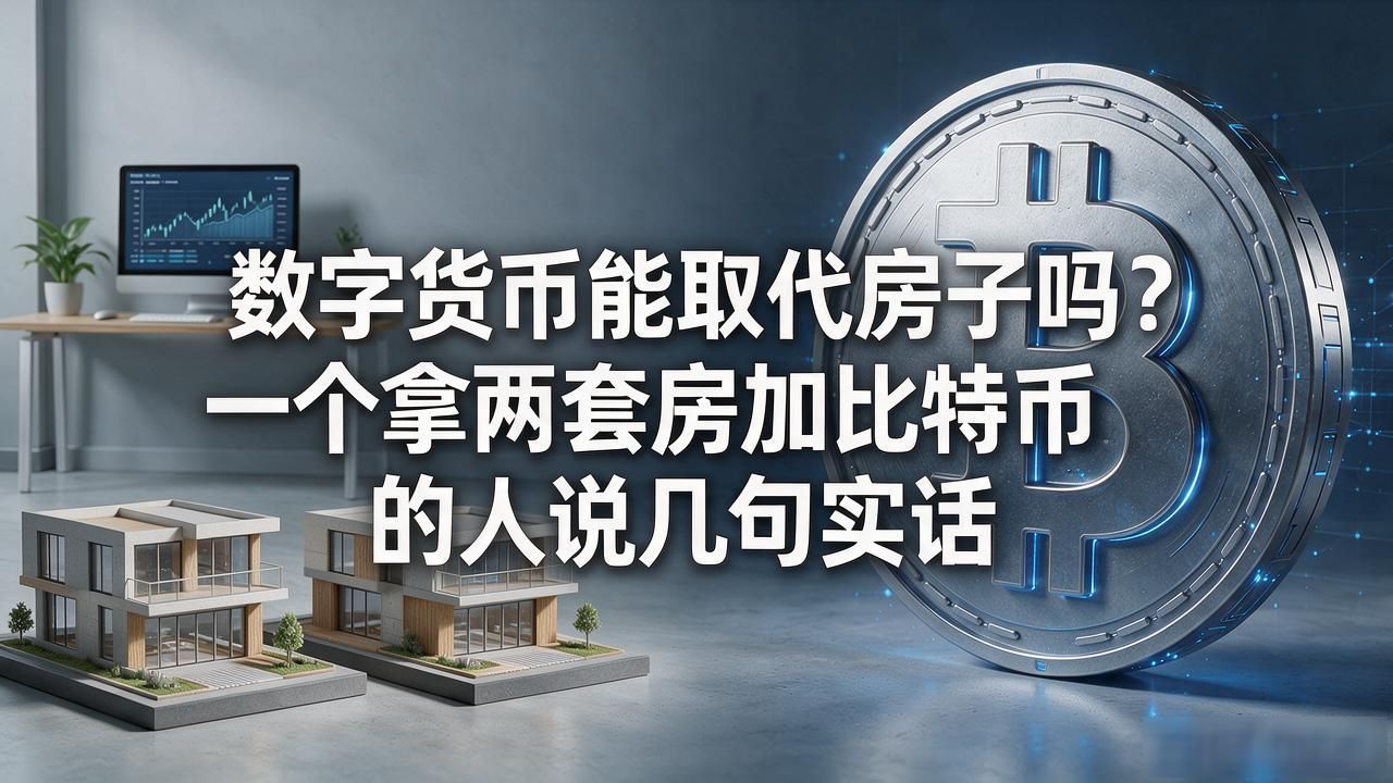 数字货币能取代房子吗?一个拿两套房加比特币的人说几句实话