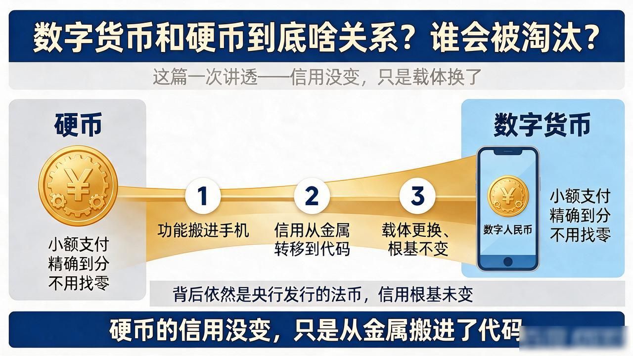 数字货币和硬币到底啥关系?谁会被淘汰?这篇一次讲透