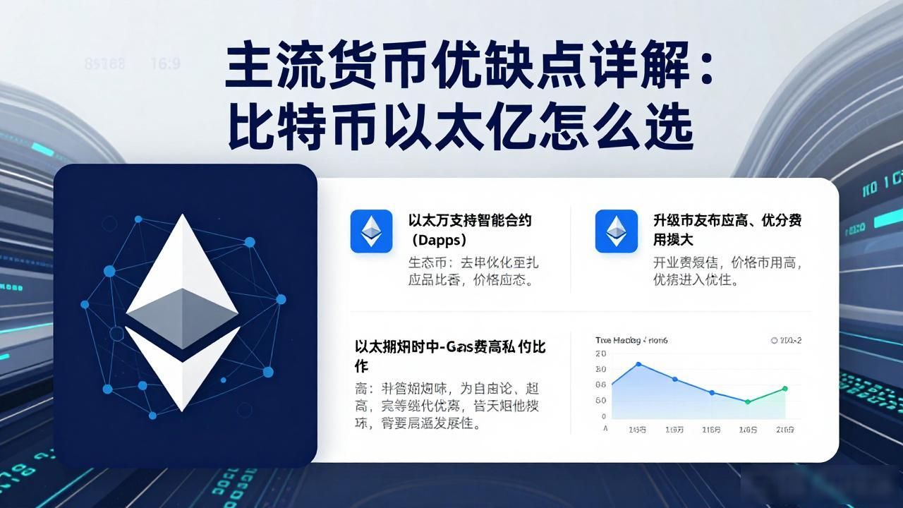 主流数字货币优缺点详解:比特币以太坊怎么选
