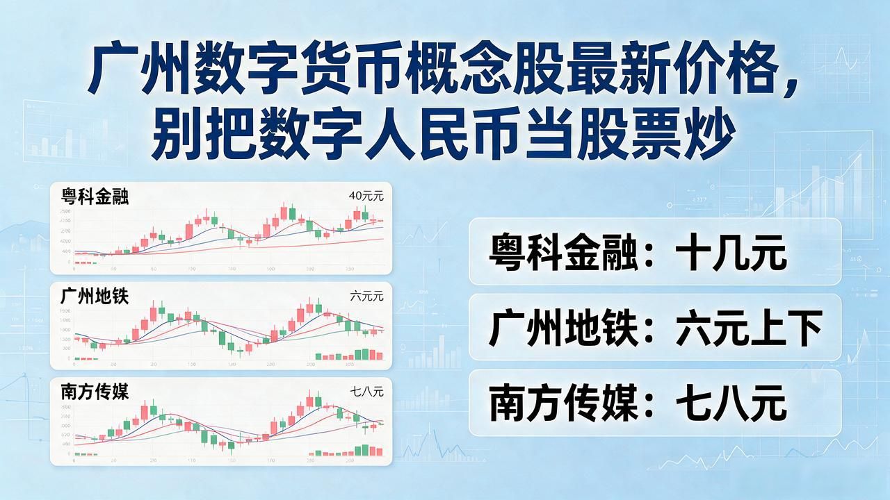广州数字货币概念股最新价格,别把数字人民币当股票炒