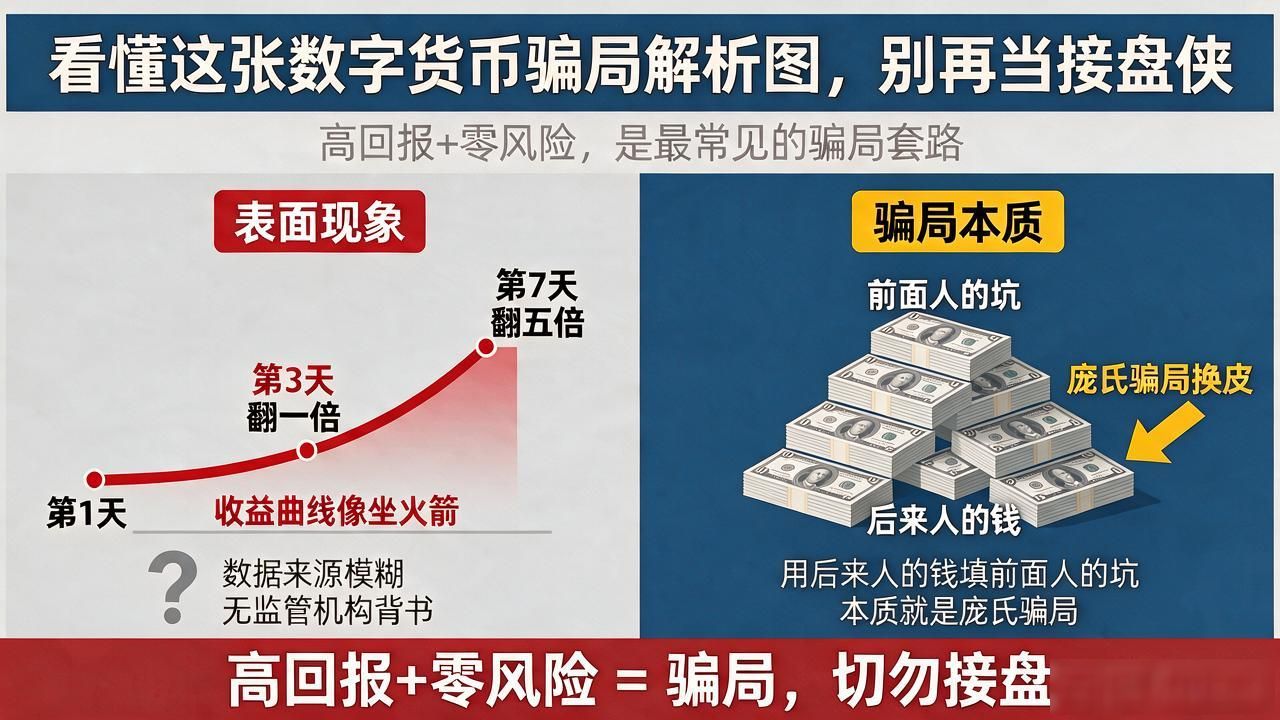 看懂这张数字货币骗局解析图,别再当接盘侠