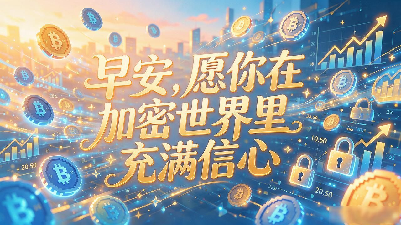 早安数字货币图片精选,每日正能量问候
