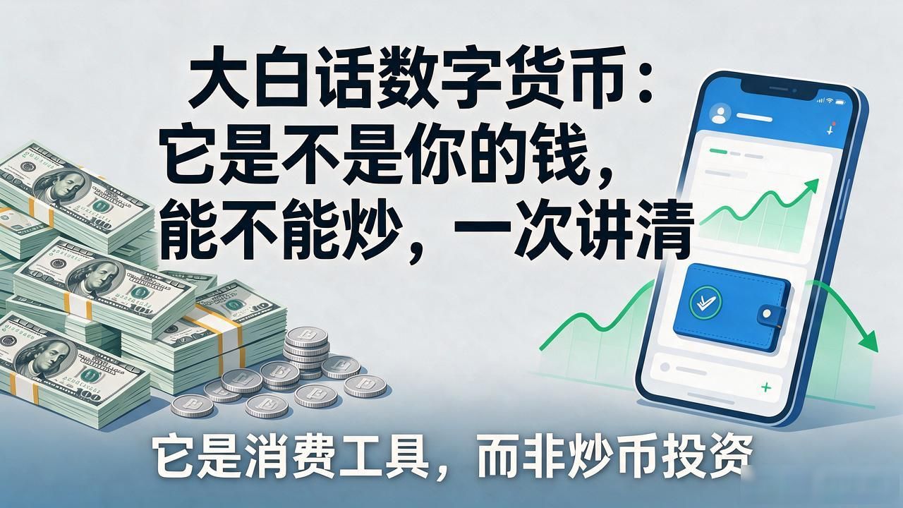 大白话数字货币:它是不是你的钱,能不能炒,一次讲清